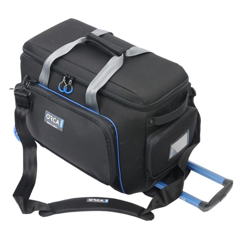 ORCA OR-510 classic shoulder bag medium with built in trolley