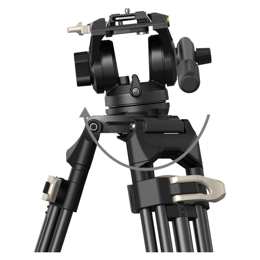 SMALLRIG 3751 Video Tripod Heavy-Duty with Fluid Head AD-01