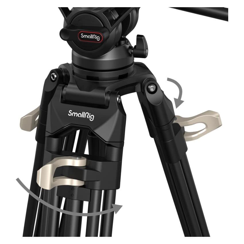 SMALLRIG 3751 Video Tripod Heavy-Duty with Fluid Head AD-01