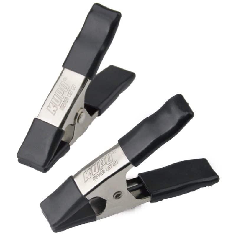 KUPO KCP-354-BK 4in Steel Spring A Clamp - Black (Set of 2)