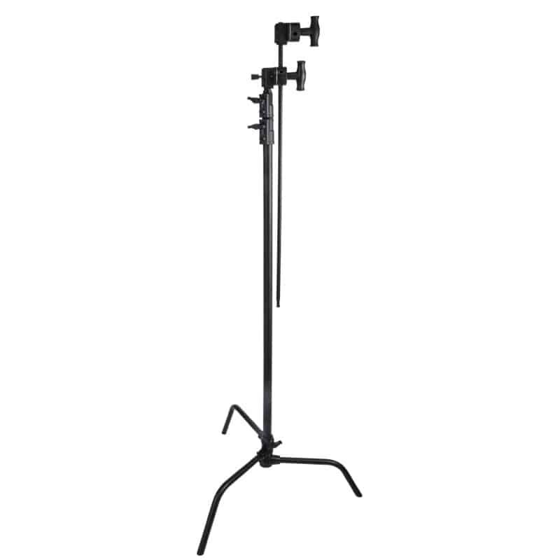 KUPO CL-40MKB / CL-40MK 40" Master C-Stand KIT With Sliding Leg and Quick-Release System and Grip Arm - Black / Silver