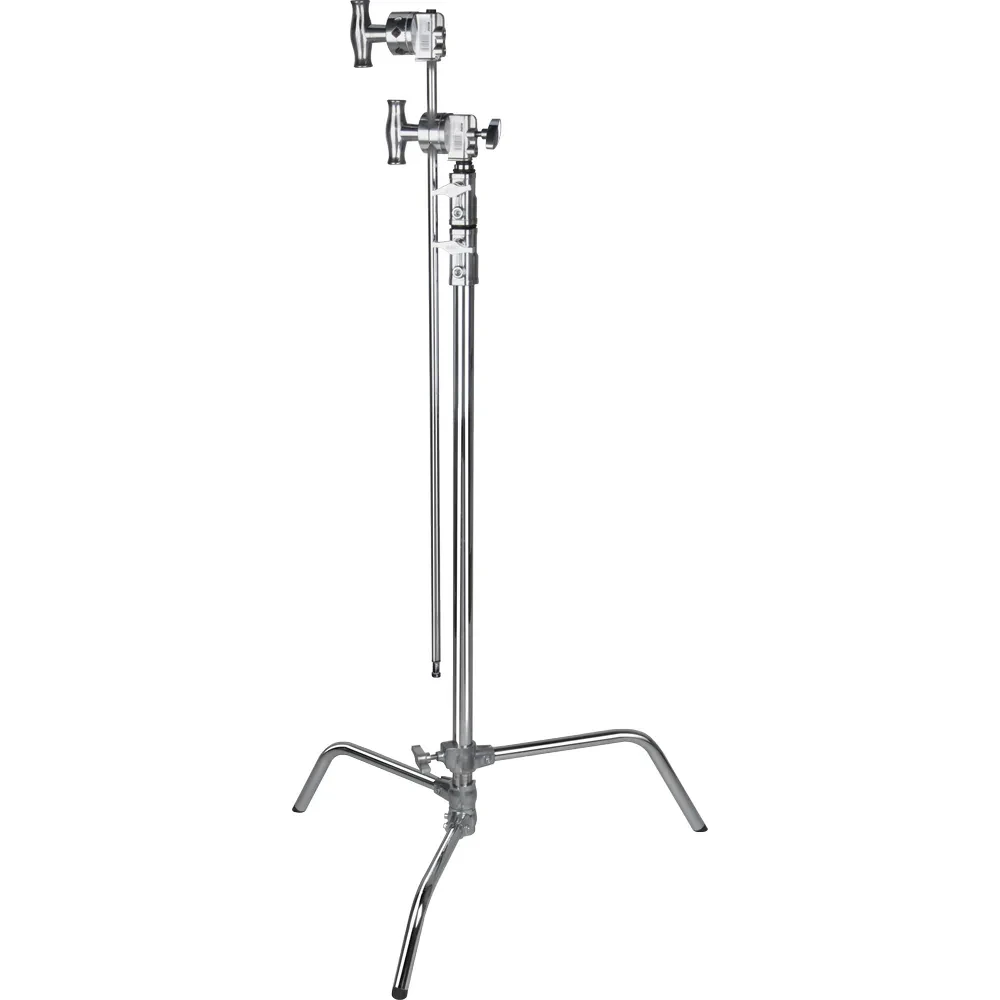 KUPO CL-40MKB / CL-40MK 40" Master C-Stand KIT With Sliding Leg and Quick-Release System and Grip Arm - Black / Silver