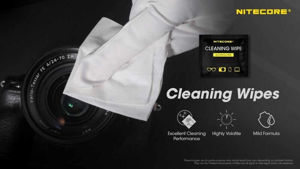 NITECORE Cleaning Wipes, 60 pcs/box
