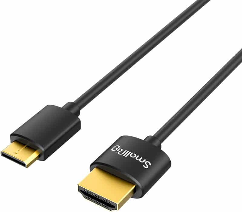 SMALLRIG Ultra Slim Mini HDMI->HDMI cable
