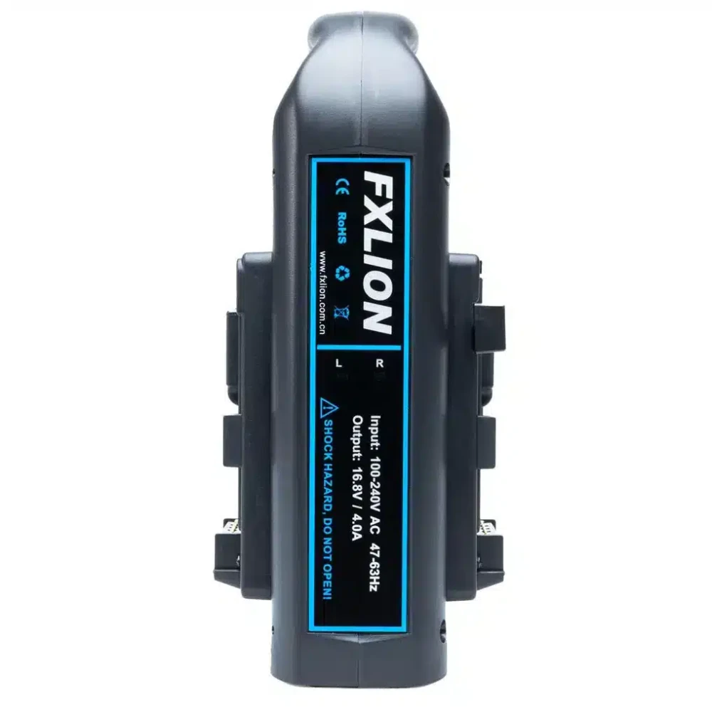 FXLION 2 channel fast charger - V Mount, 16.8V/4A