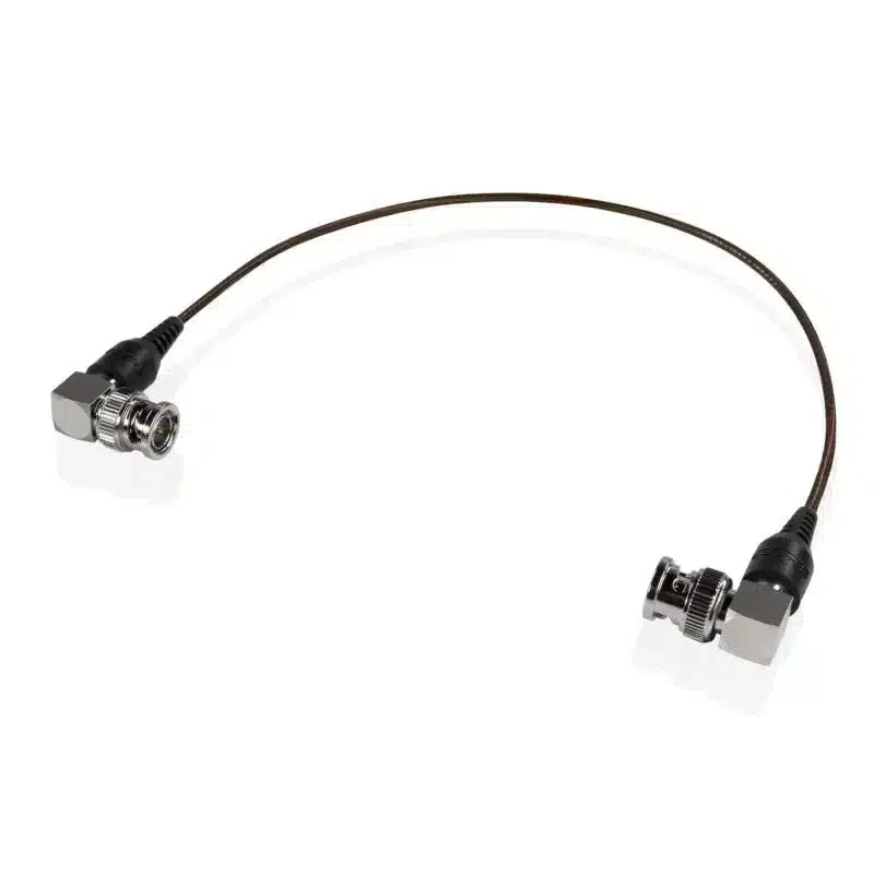 SHAPE skinny angled BNC cable 12" (30cm), black