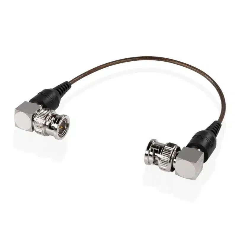 SHAPE skinny angled BNC cable 6" (15cm), black