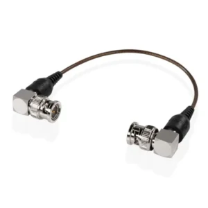 SHAPE skinny angled BNC cable 6" (15cm), black