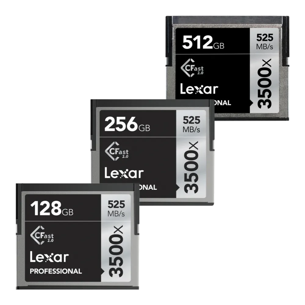 LEXAR  Pro 3500x Cfast R525/W445 memory card