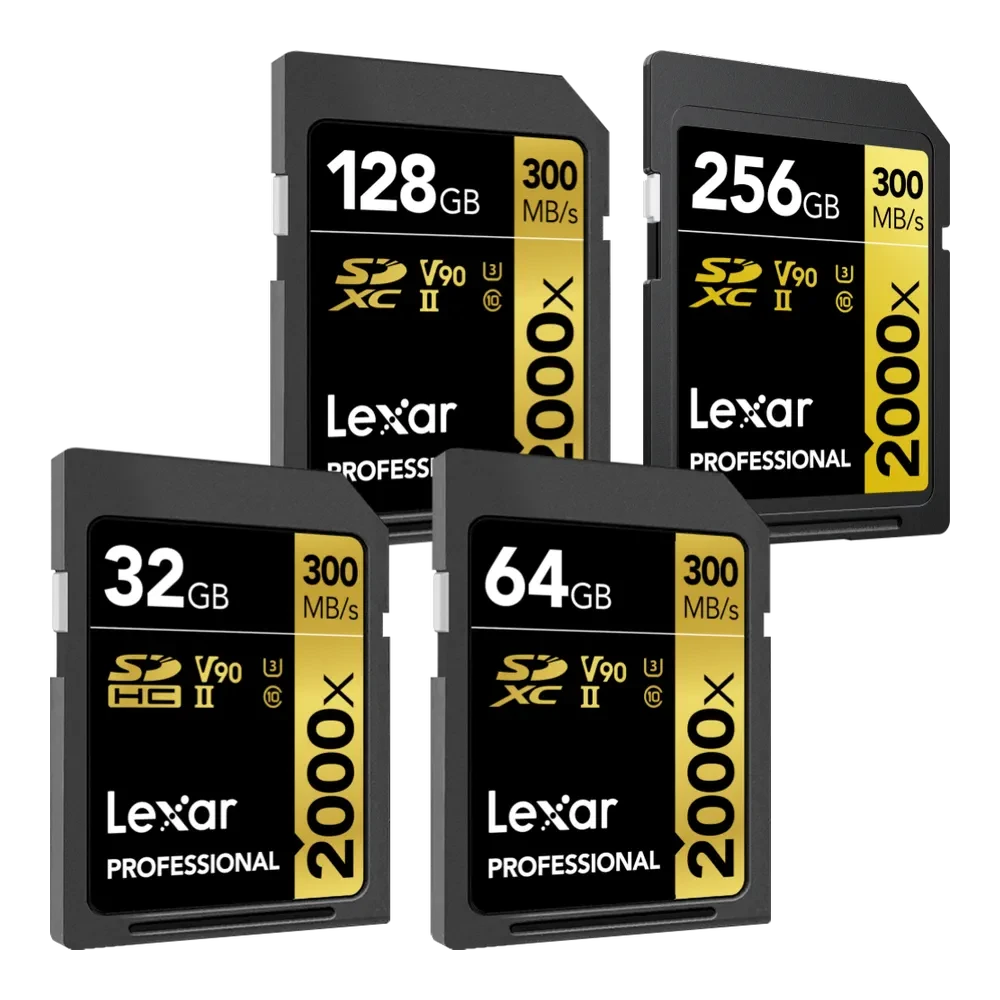 LEXAR Pro 2000x SDXC R300/W260 memory card