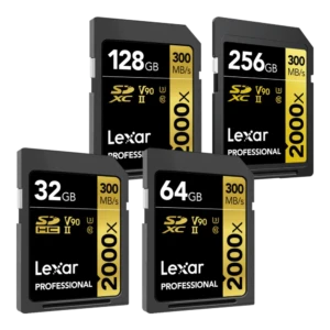 LEXAR Pro 2000x SDXC R300/W260 memory card