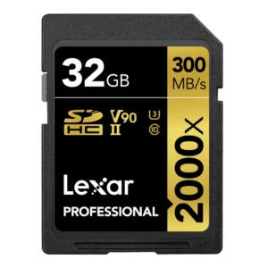LEXAR Pro 2000x SDXC R300/W260 memory card