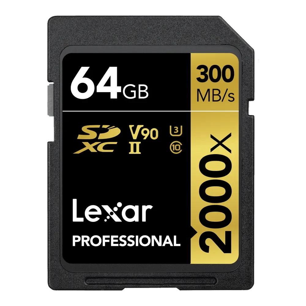 LEXAR Pro 2000x SDXC R300/W260 memory card
