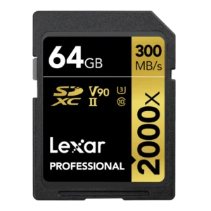 LEXAR Pro 2000x SDXC R300/W260 memory card