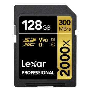 LEXAR Pro 2000x SDXC R300/W260 memory card
