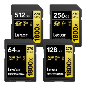 LEXAR Pro 1800x SDXC R270/W180 memory card