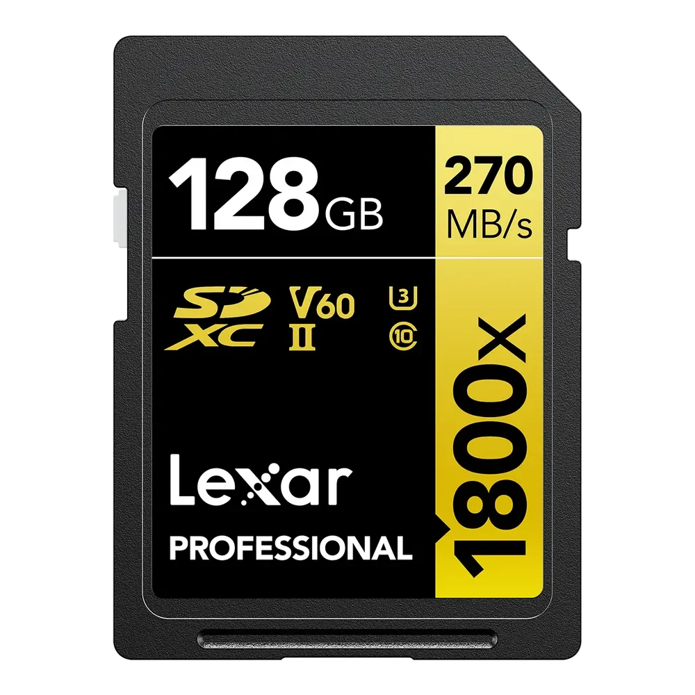 LEXAR Pro 1800x SDXC R270/W180 memory card