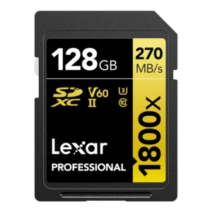 LEXAR Pro 1800x SDXC R270/W180 memory card