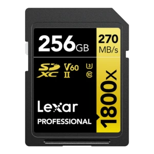 LEXAR Pro 1800x SDXC R270/W180 memory card