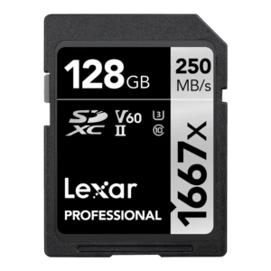 LEXAR Pro 1667x SDXC R250/W120 memory card