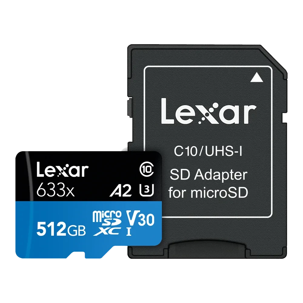 LEXAR 633X microSDXC R95/W45 memory card