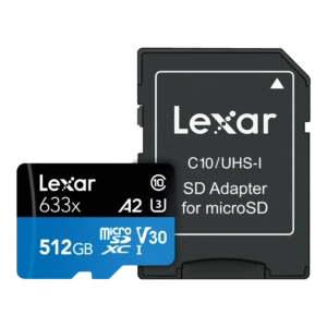LEXAR 633X microSDXC R95/W45 memory card