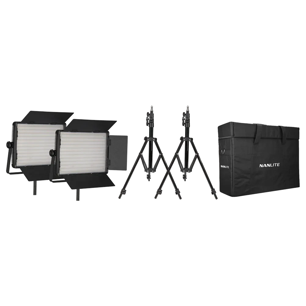 NANLITE 2 light kit 1200CSA w/Carry case & Light stand