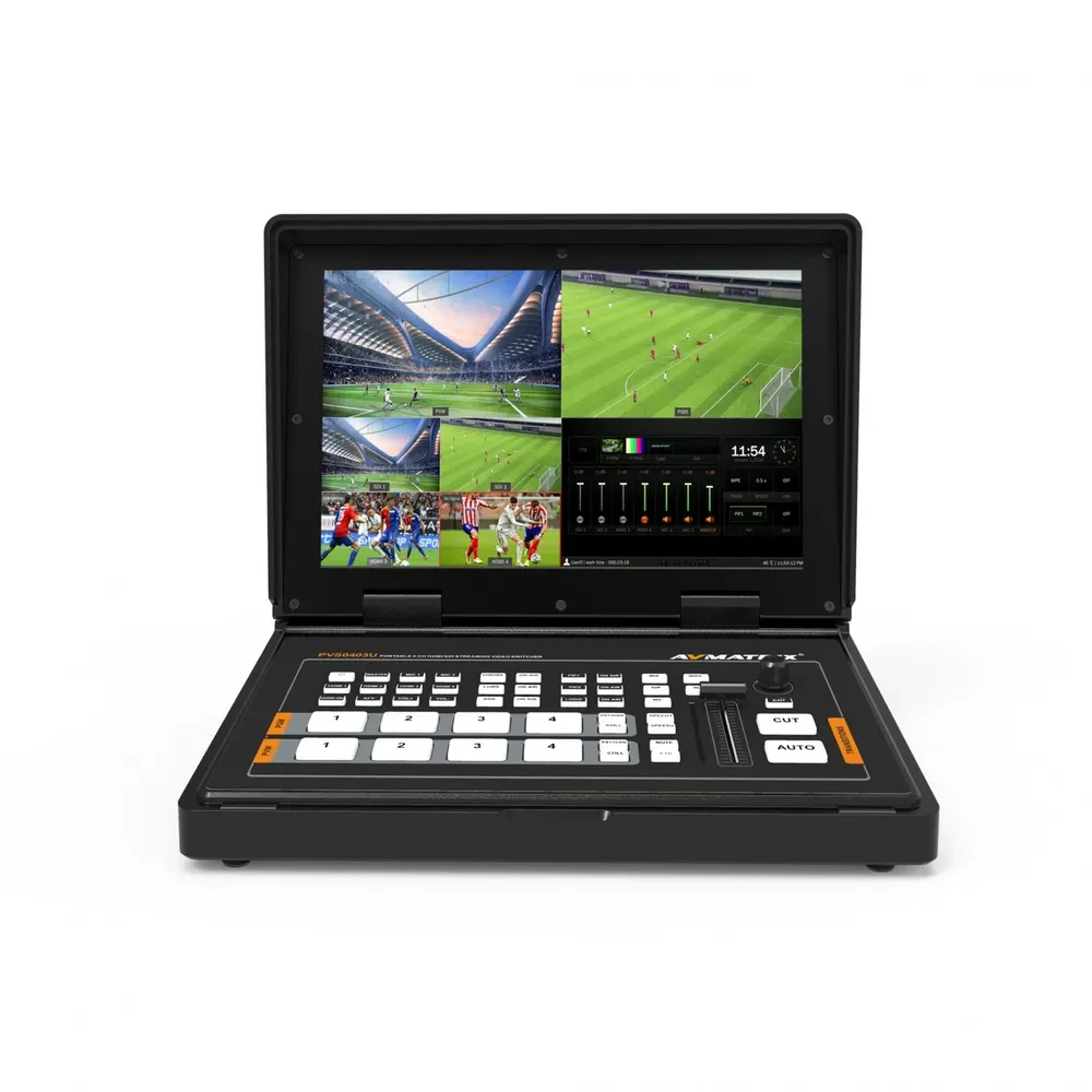 AVMATRIX PVS0403U Portable 4-ch HDMI SDI Multi-format Streaming Video Switcher