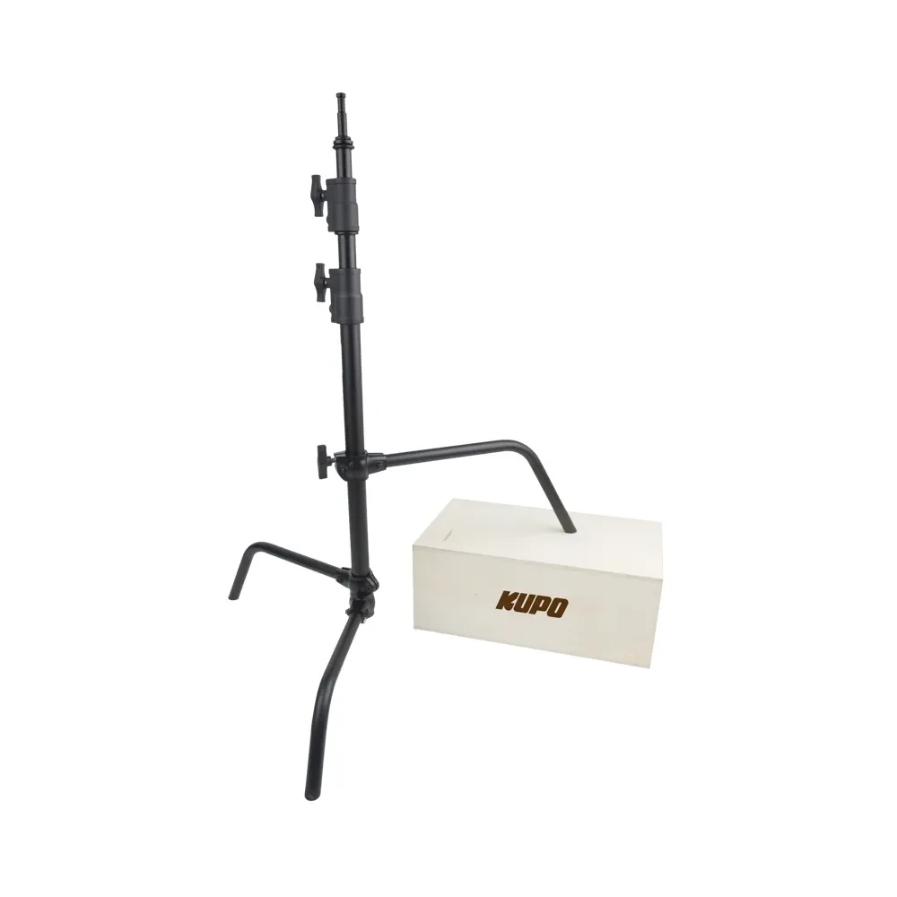 KUPO CS-40M / CS-40MB 40" Master C-Stand with Sliding Legs, Silver / Black