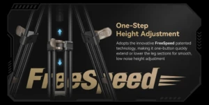 SMALLRIG 4163 Heavy-Duty Aluminium Video Tripod Kit FreeBlazer AD-80