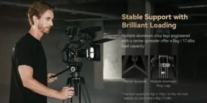 SMALLRIG 4163 Heavy-Duty Aluminium Video Tripod Kit FreeBlazer AD-80