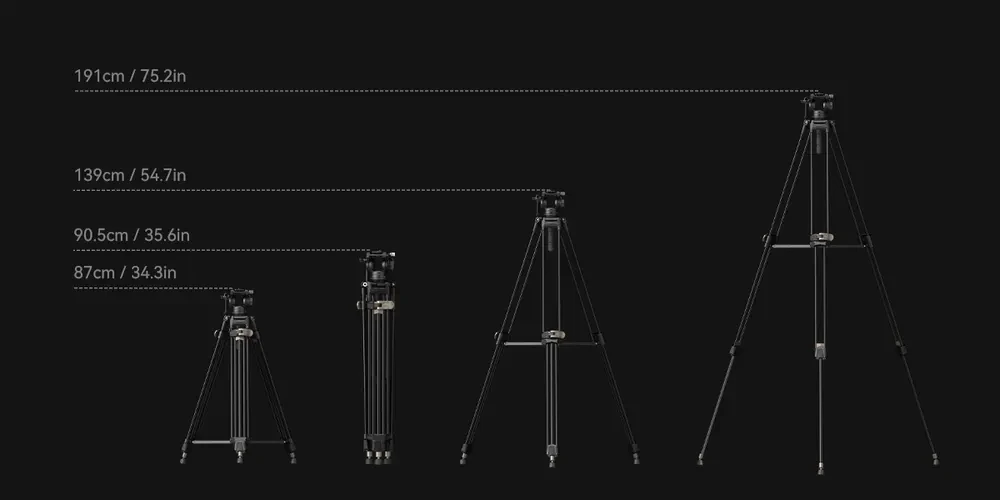 SMALLRIG 4163 Heavy-Duty Aluminium Video Tripod Kit FreeBlazer AD-80