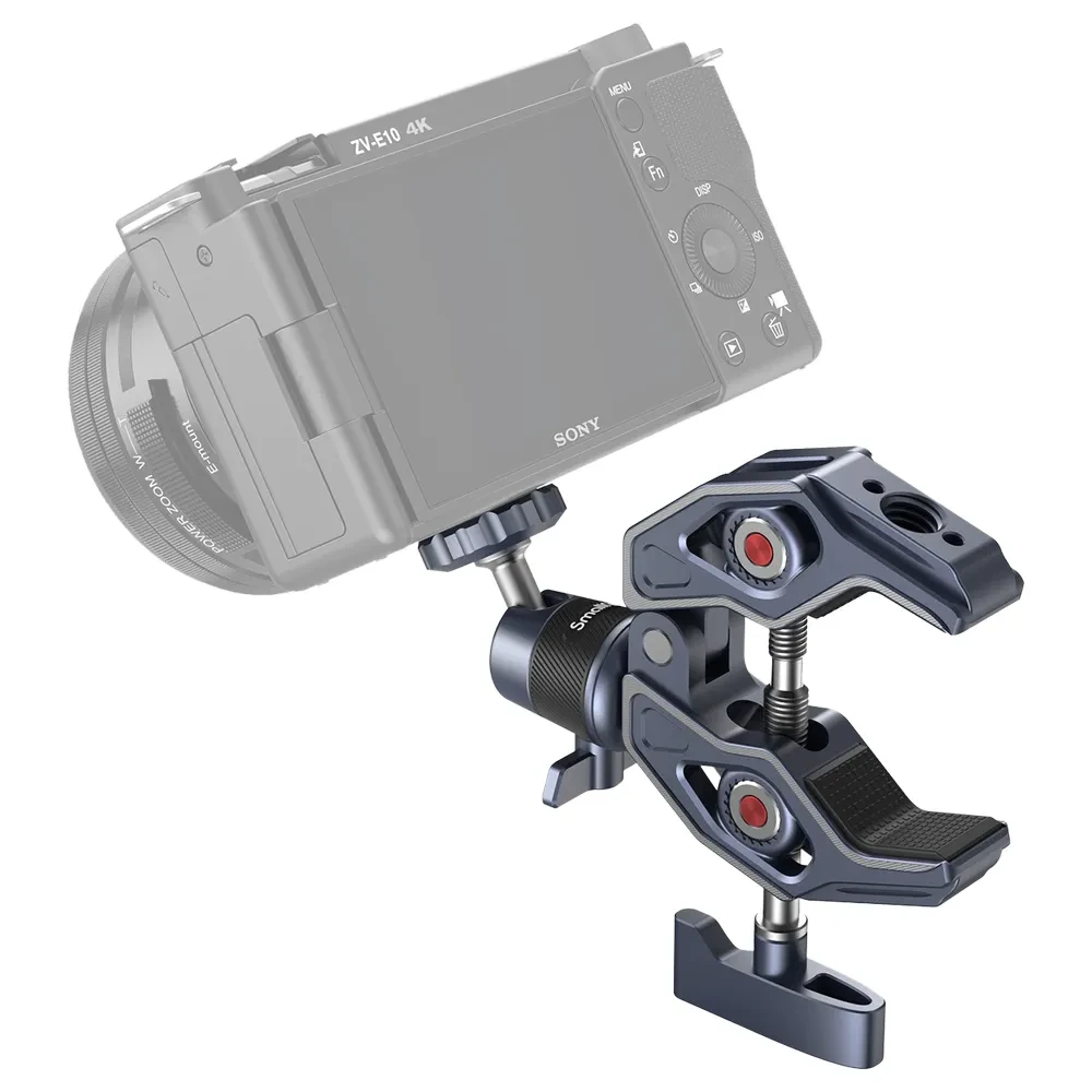 SMALLRIG 4102 Super Clamp with 360 Ballhead Mount for Action Cameras
