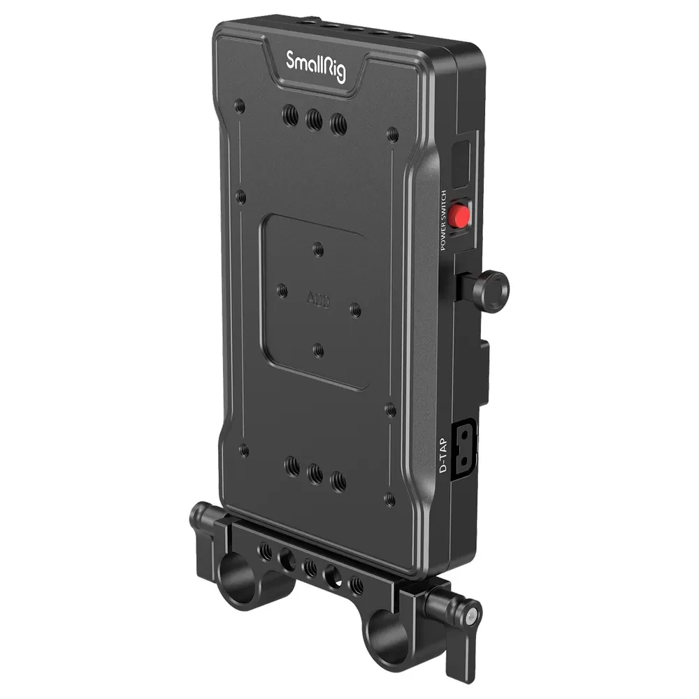SMALLRIG 3203 Battery Adapter Plate V-Mount with Dual 15mm Rod Clamp