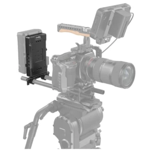 SMALLRIG 3203 Battery Adapter Plate V-Mount with Dual 15mm Rod Clamp