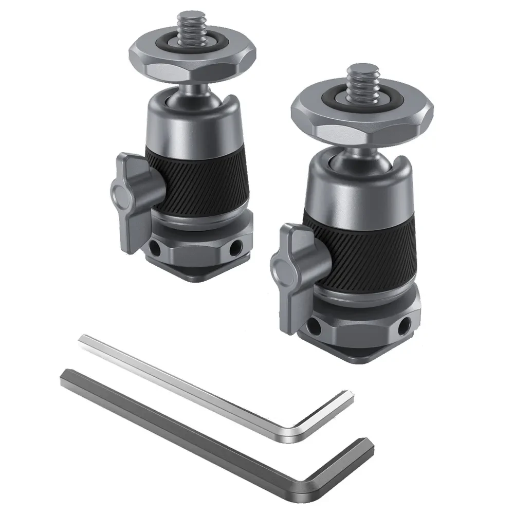 SMALLRIG 2948 BallHead Mini with Removable Cold Shoe Mount 2pcs