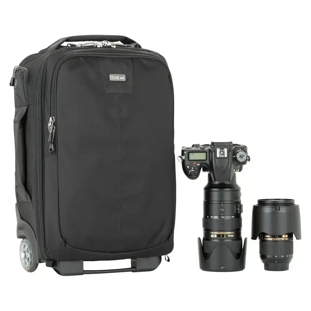 THINK TANK Essentials Convertible Rolling Backpack, Black