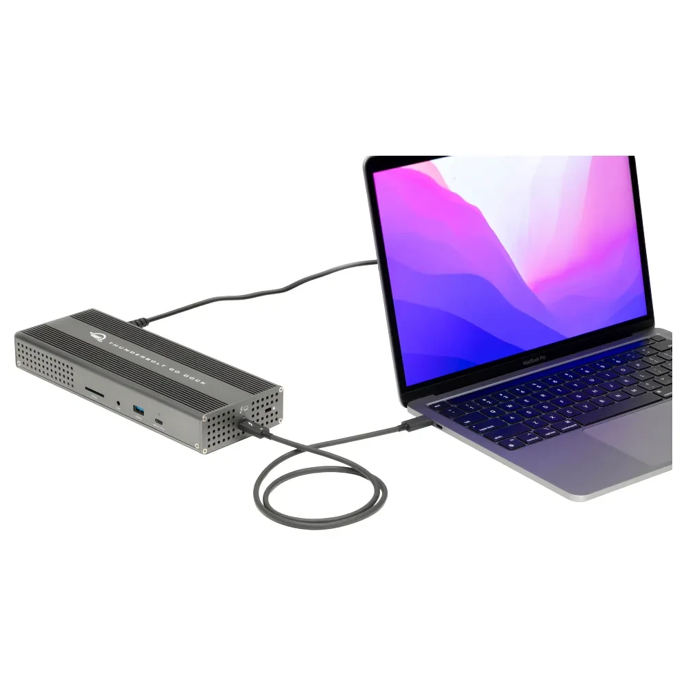 OWC Dock Thunderbolt 4 Go Dock for Mac & Windows - 11-Port 2.5GB Network, built-in power supply