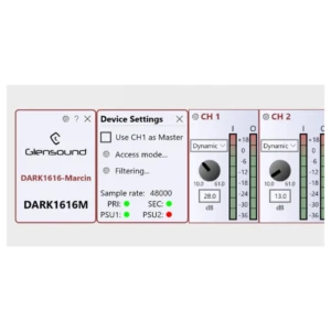 GLENSOUND DARK1616M network audio interface