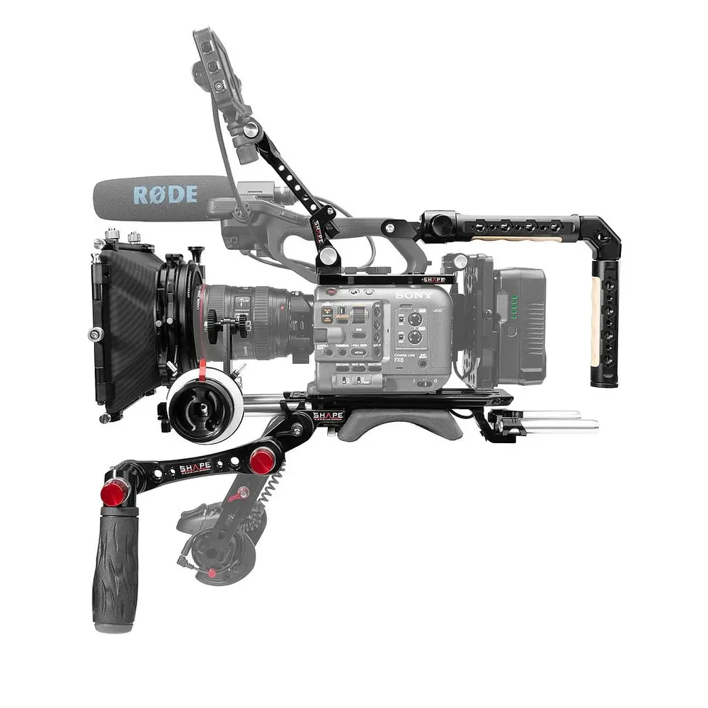 SHAPE Sony FX6 baseplate, top plate, controller top handle, VF. mount, matte box, follow focus pro