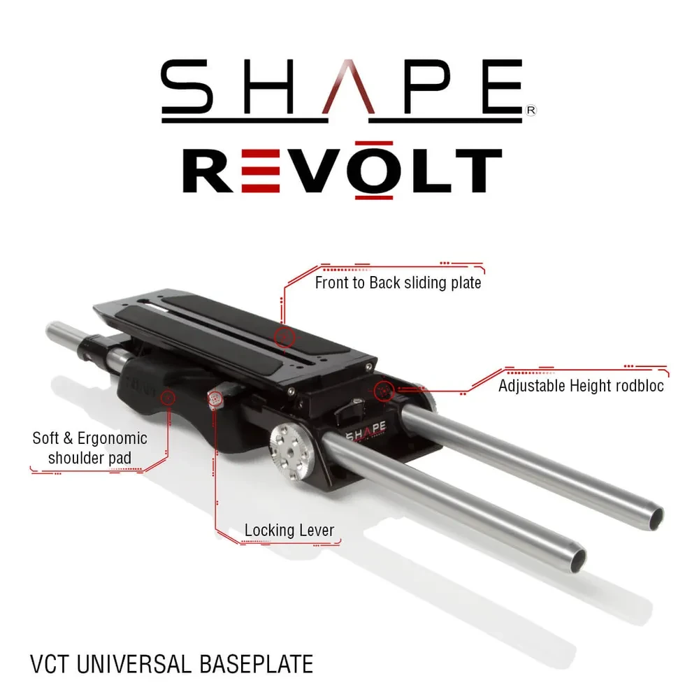 SHAPE Sony FX6 baseplate, top plate, controller top handle, VF. mount, matte box, follow focus pro