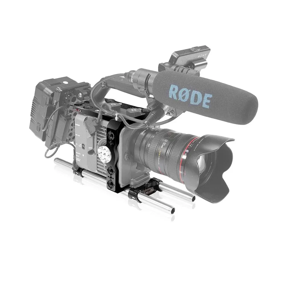 SHAPE Sony FX6 camera cage and 15 mm LW rod system