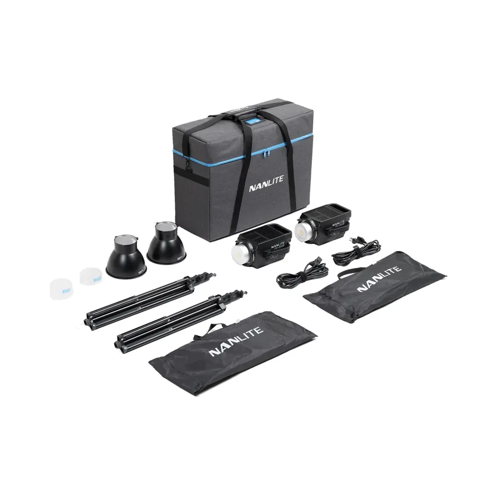 NANLITE FS-200B Bi-Colour 2 light kit with stand
