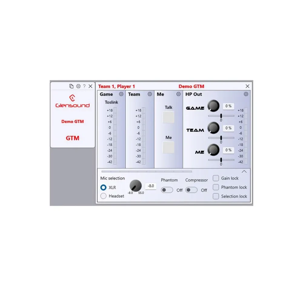 GLENSOUND GTM SDI eSports Gamers Interface