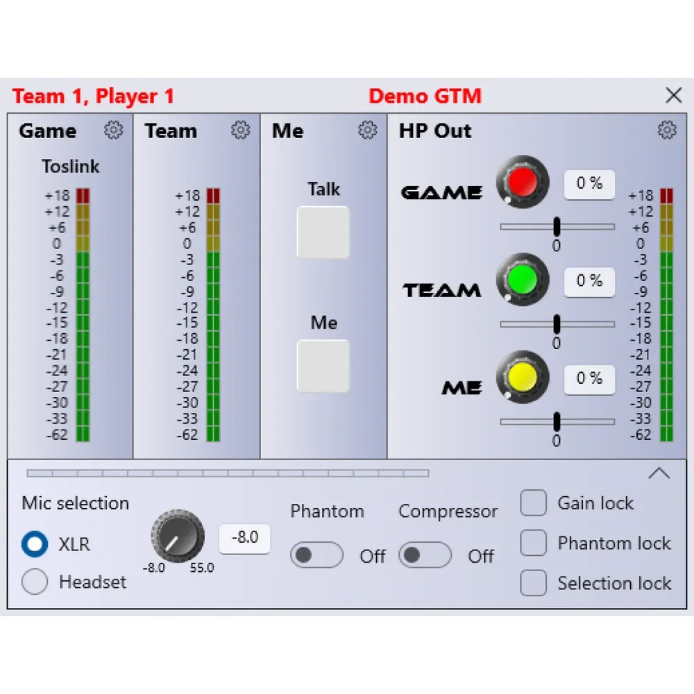 GLENSOUND GTM SDI eSports Gamers Interface