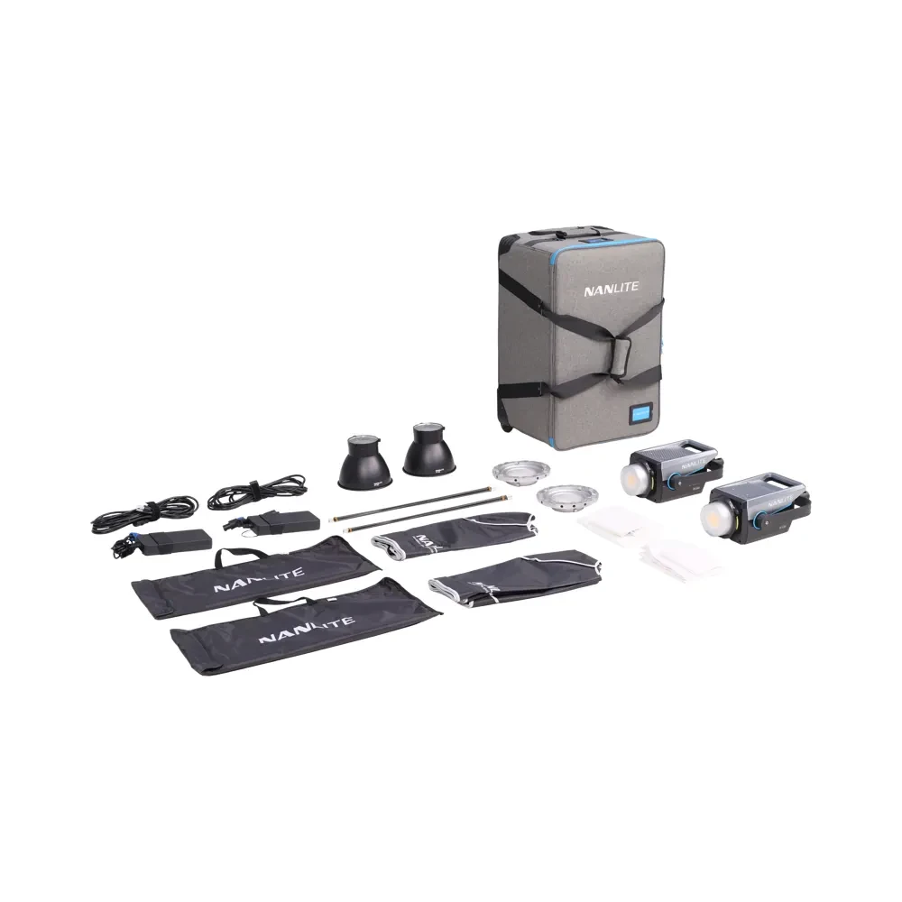 NANLITE FC-300B 2-Light Trolley Case Kit