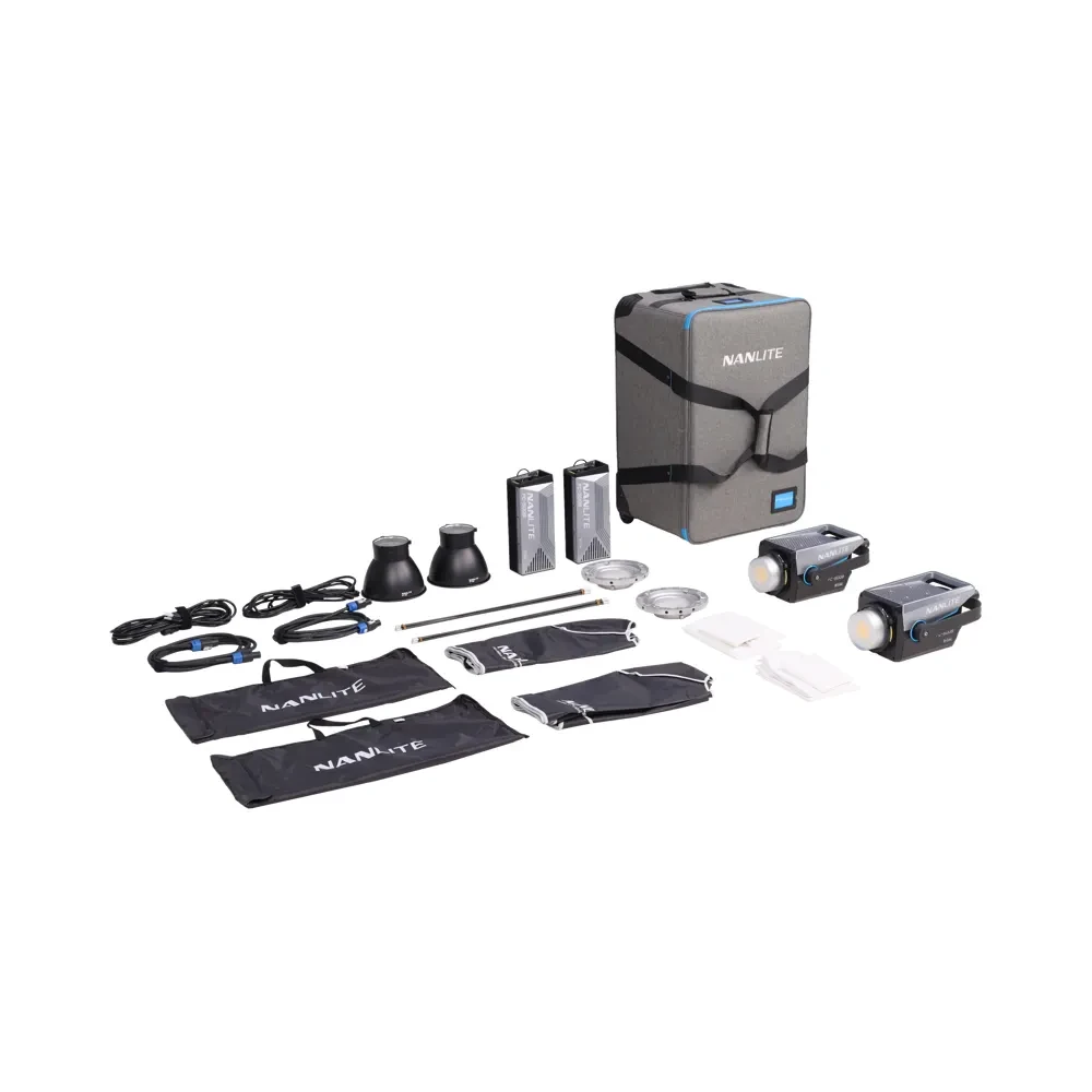 NANLITE FC-500B 2-Light Trolley Case Kit