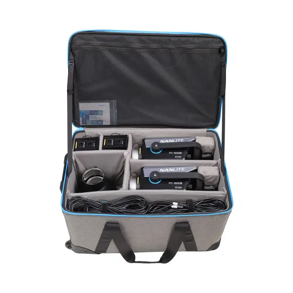 NANLITE FC-500B 2-Light Trolley Case Kit