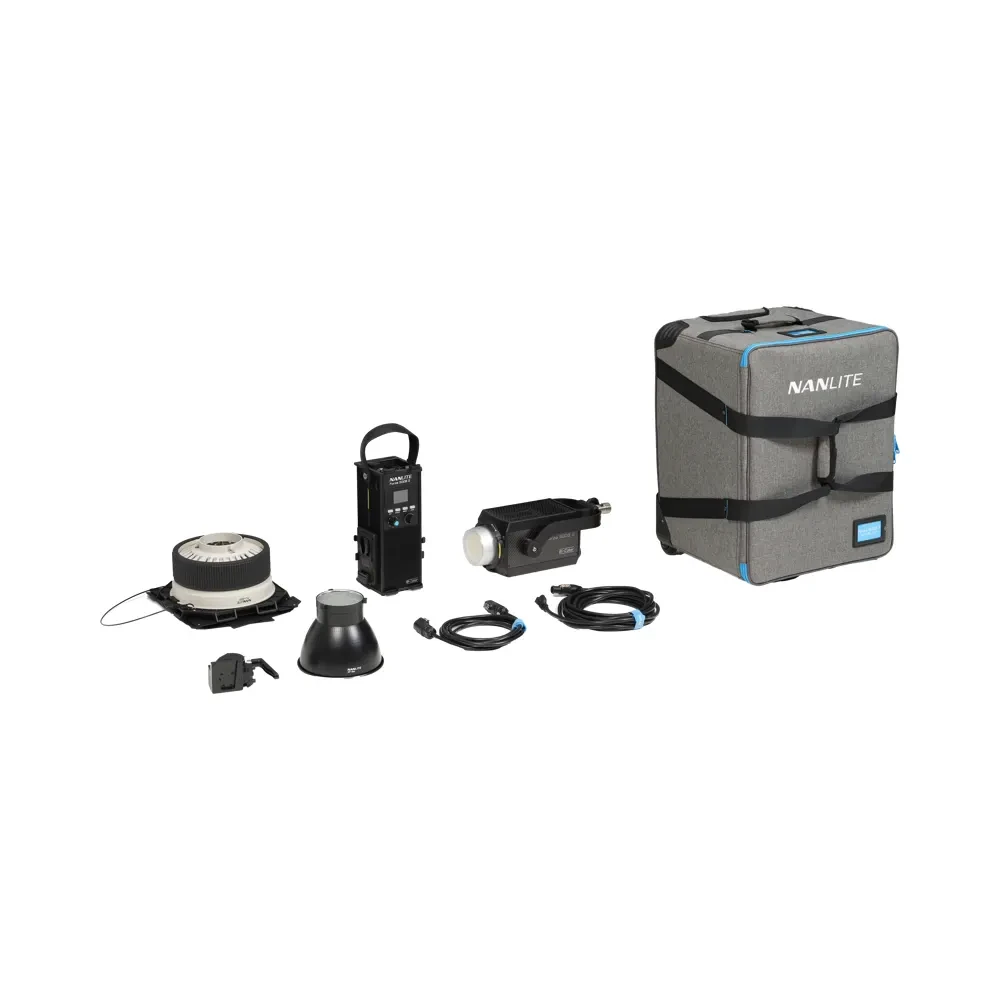 NANLITE Forza 500B II Bicolor & NANLITE FL-20G Kit in trolley case