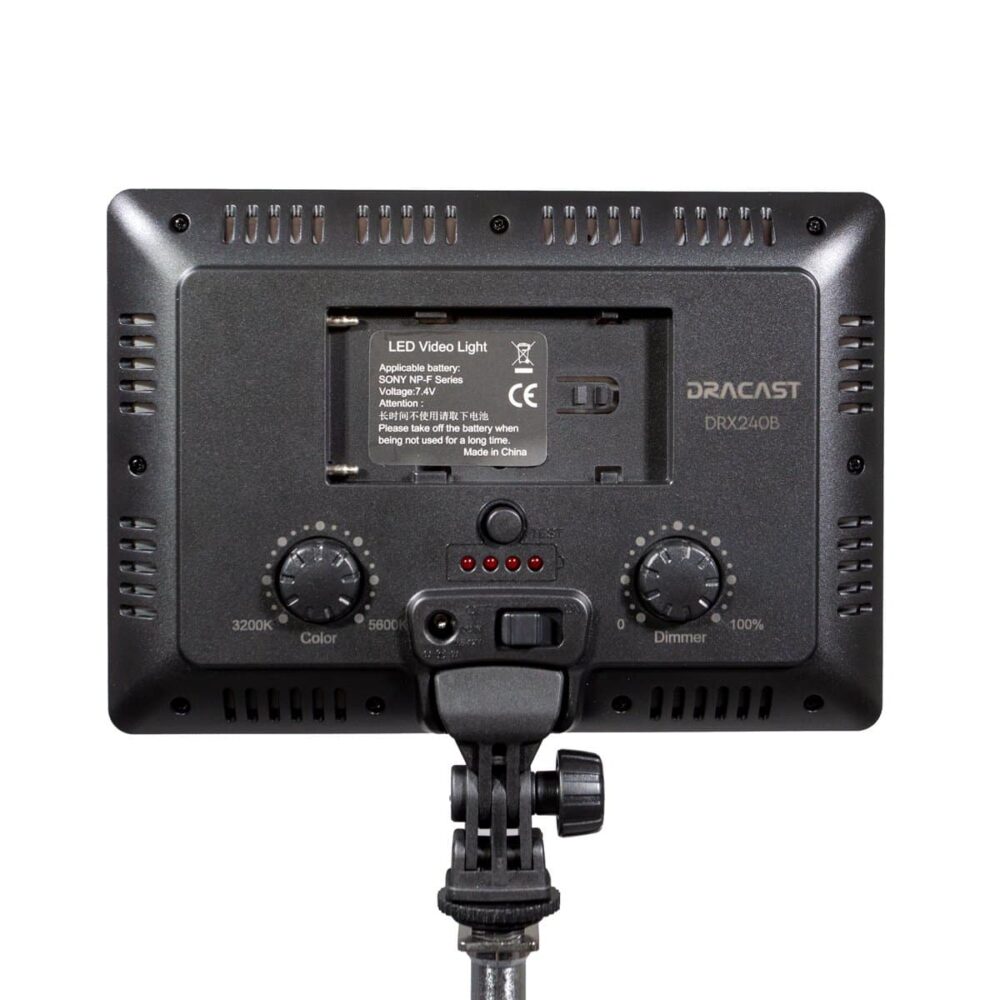 DRACAST X Series LED240 Bicolor On Camera LED Video Light (15W)